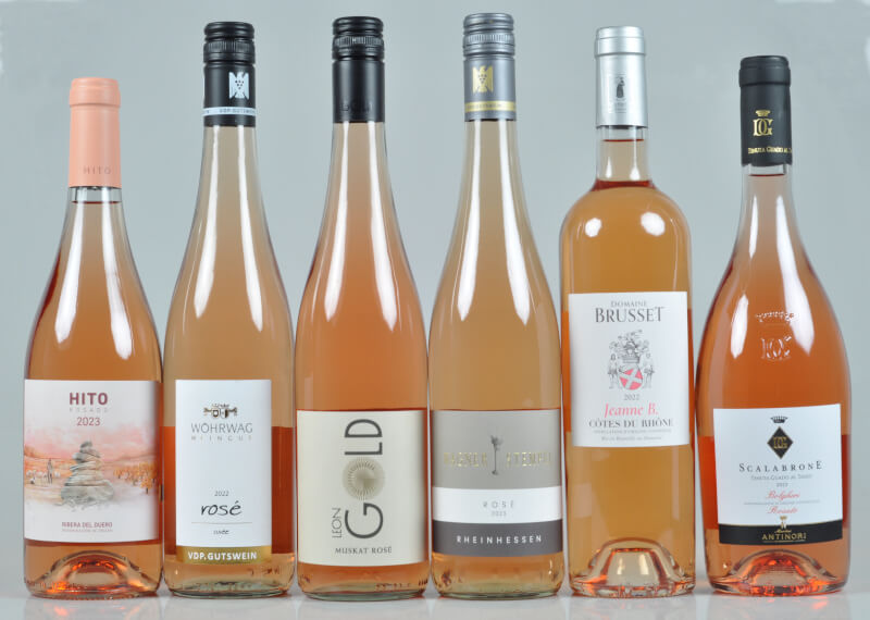 Diverse Weinpaket: 6 Roséweine Sommer 2024